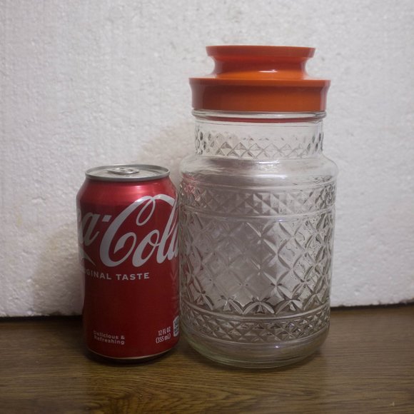 Vintage Tang Anchor Hocking Storage Jar Clear Glass 32 Ounce - Picture 6 of 6